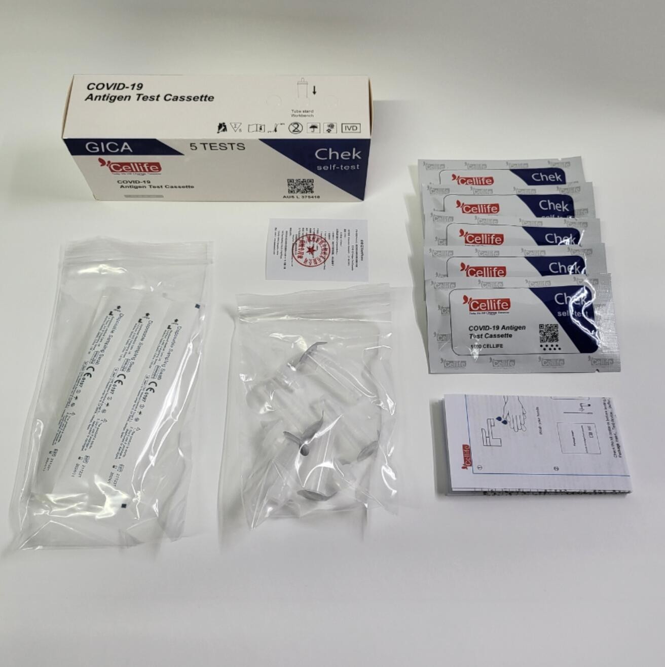 Buy New Stock Long Expiry CELLIFE Rapid Antigen Testing Kit, Covid19