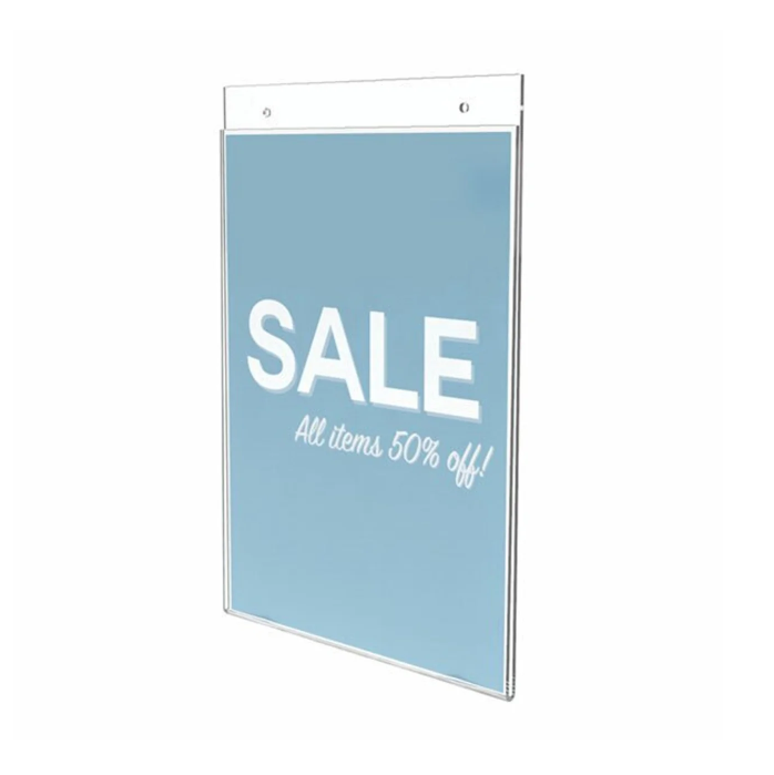 Acrylic Sign Menu Display A4 A5 - Wall Mount (Hardware only)