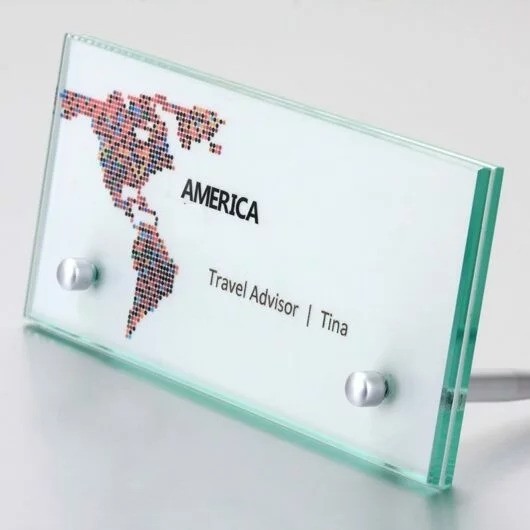 Tapered Desk Sign Holder(Hardware only)