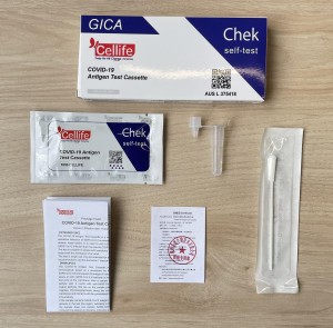 CELLIFE Nasal Swab Covid Antigen Rapid Test Kit  - Home Self Testing - Single Pack