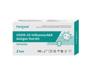 FANTTEST 3 IN 1 COMBO TEST KIT , COVID + Influenza A&B Antigen Self Test Kit 