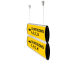 Directional Ceiling Sign - Double Layers